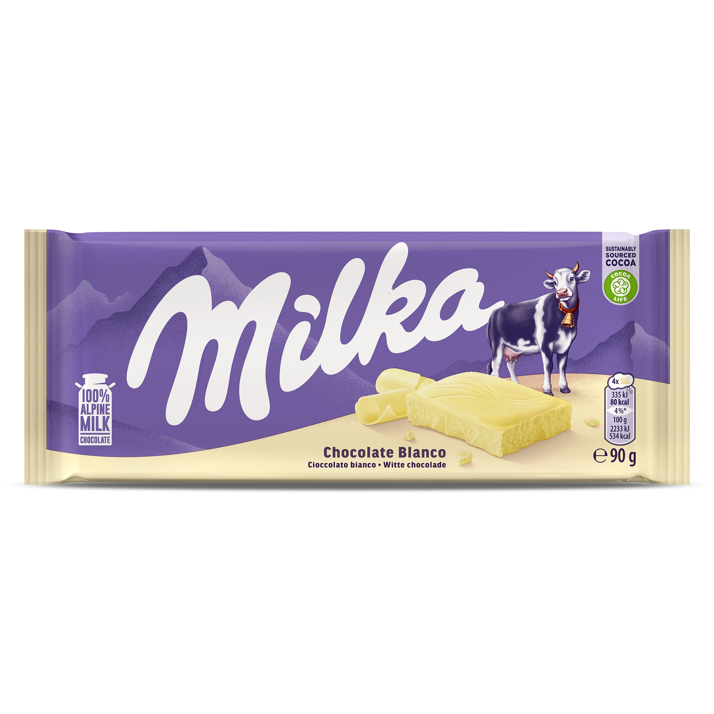 Chocolate blanco Milka 90 g