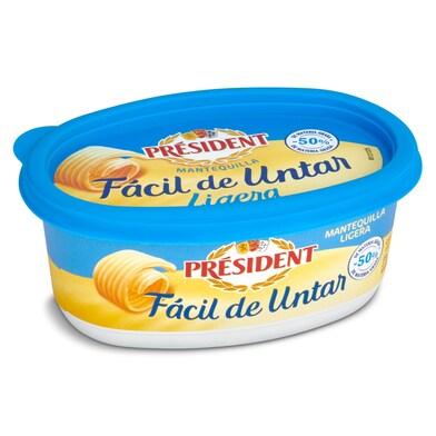 Mantequilla ligera fácil de untar President 250 g-0 Mantequilla ligera fácil de untar President 250 g-0