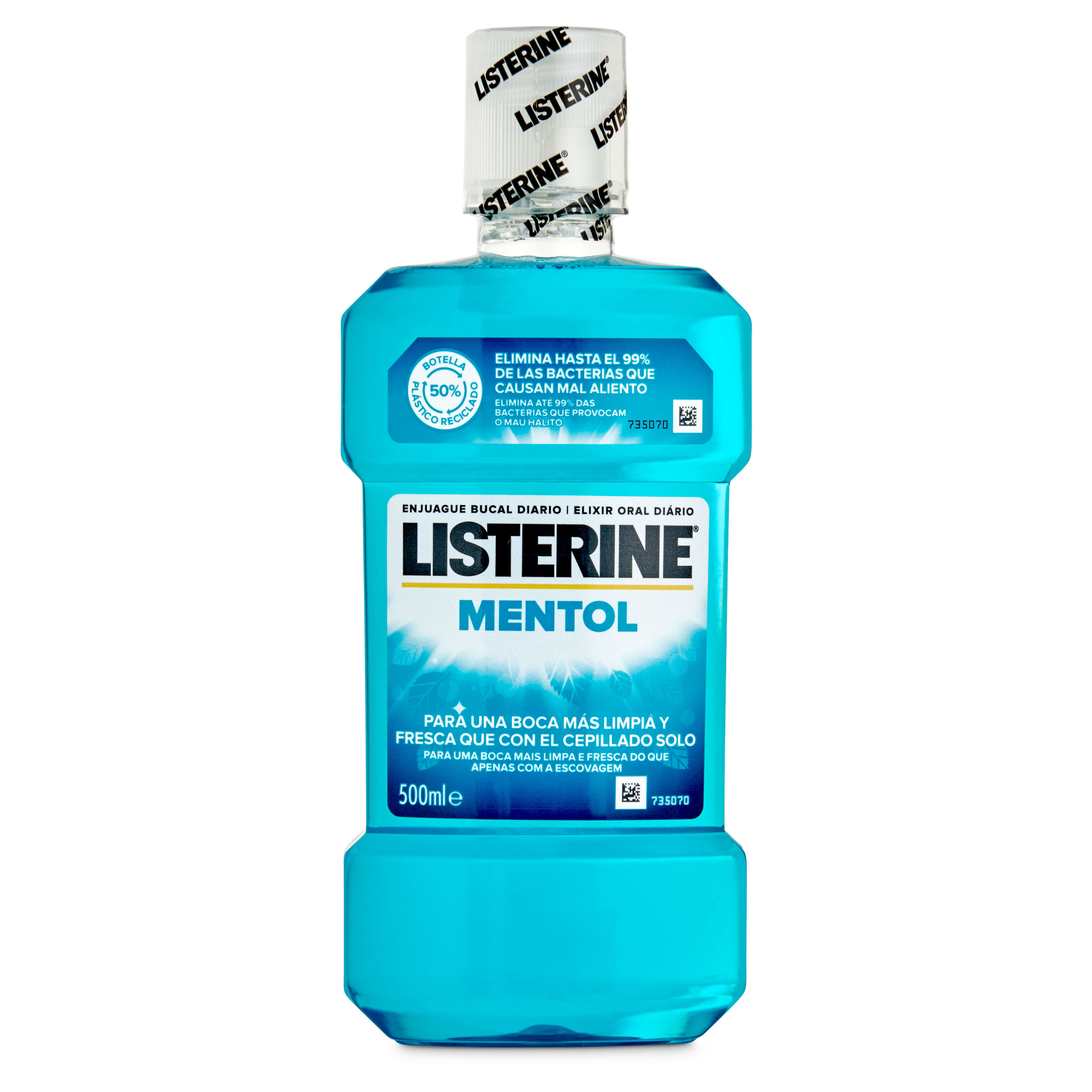 Enjuague bucal mentol Listerine botella 500 ml - Supermercados DIA