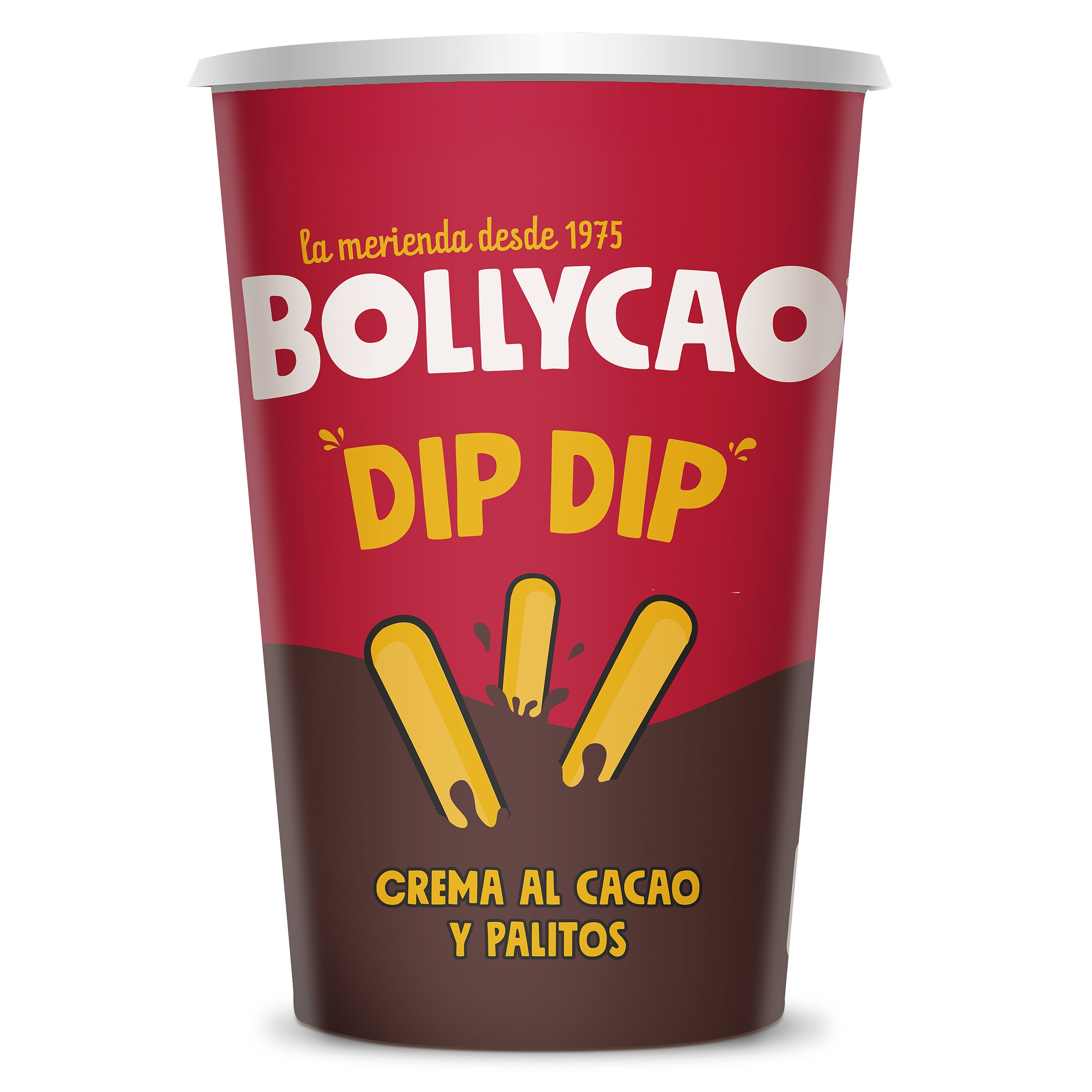 BOLLYCAO Dips palitos con chocolate vaso 43 gr